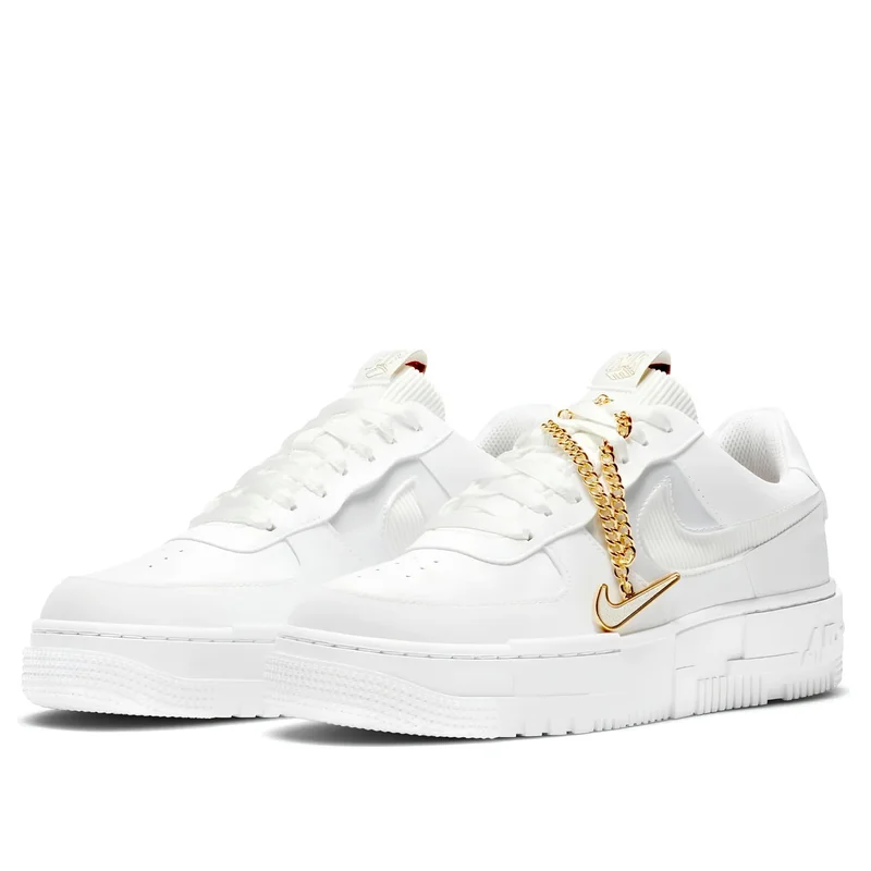 Nike Air Force 1 Pixel 'White Gold Chain'
