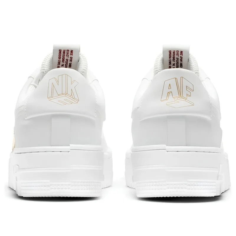 Nike Air Force 1 Pixel 'White Gold Chain'